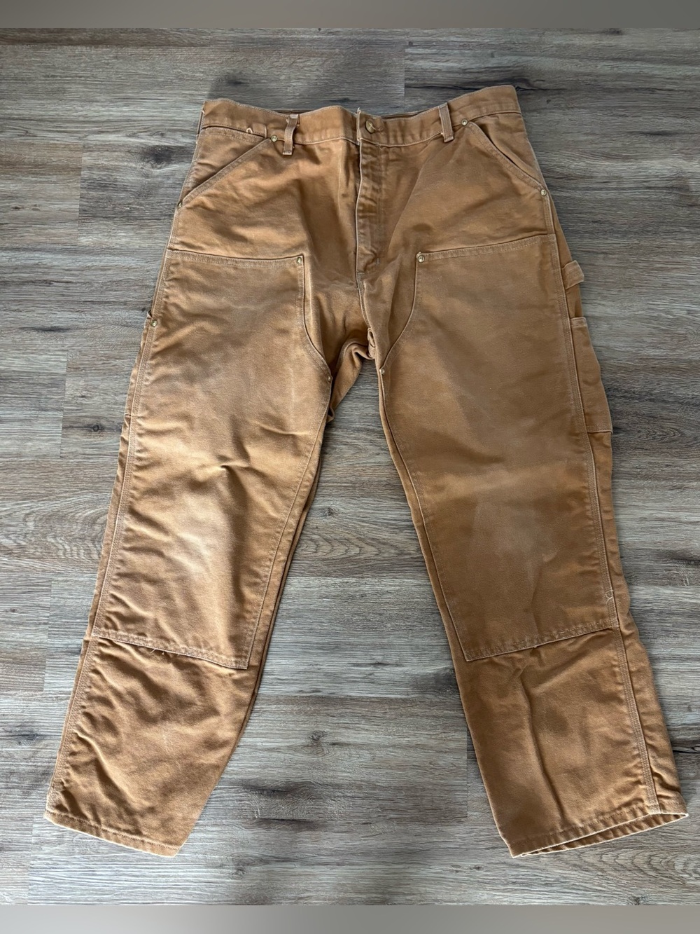 Carhartt May 95 double from men’s Duck work pants.  UNION LABEL! 38 x 30